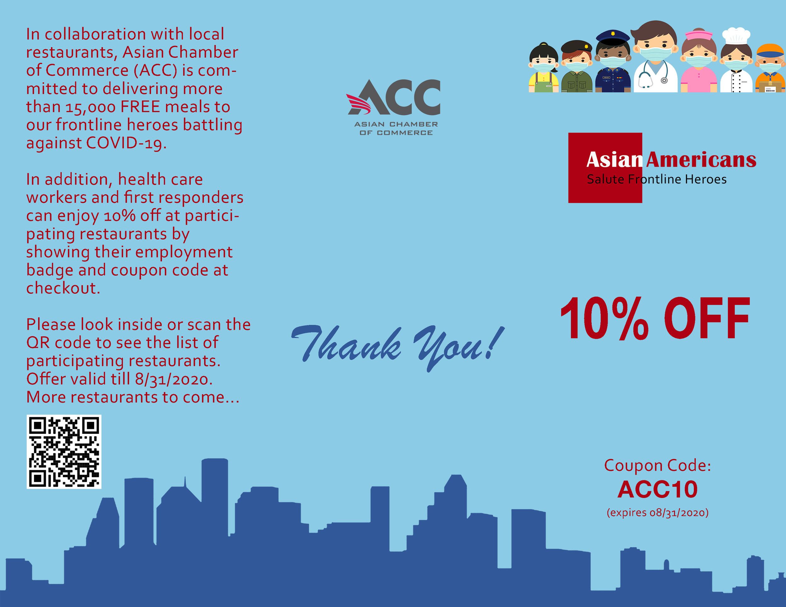 Salute 10 Discount Coupon Asian Chamber Of Commerce