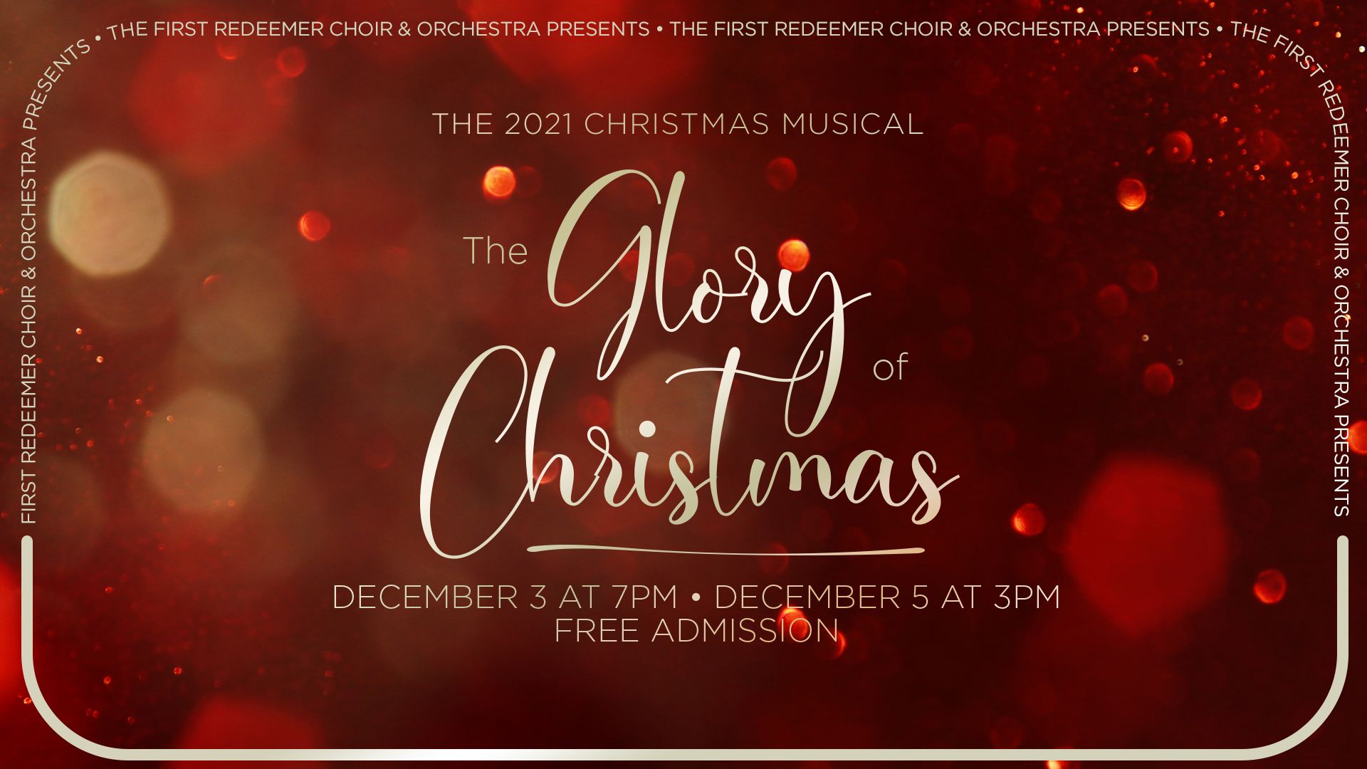 Reedemer Christmas 2022 Rs P The Glory Of Christmas | First Redeemer Church