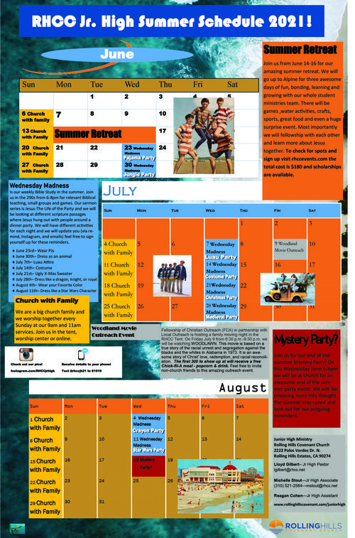 Rolling Hills Covenant Church Junior High