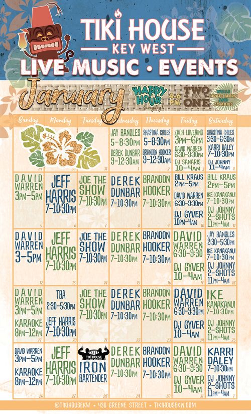 Tiki House Key West Events & Gallery