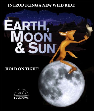 earth moon and sun poster