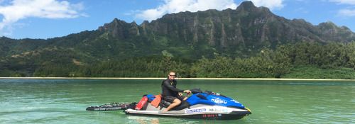 man on jet ski