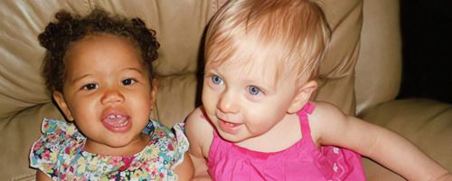two baby girls