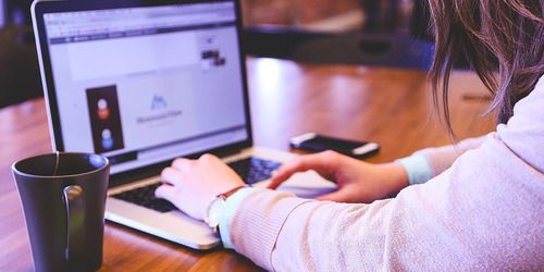 woman on laptop