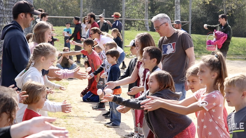SLO Naz Church of the Nazarene kids Easter egg hunt in the city of San Luis Obispo