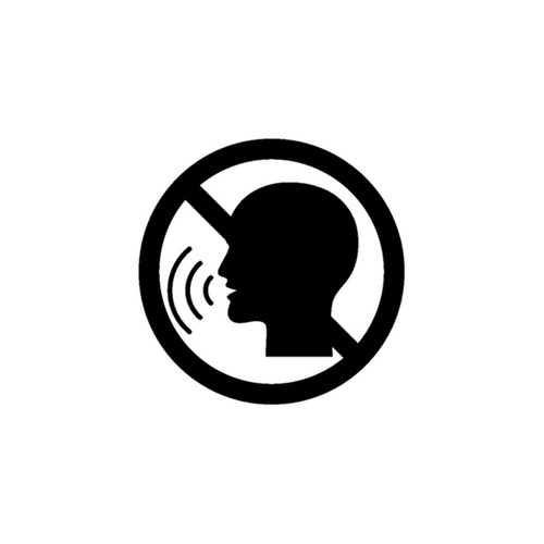 No talking icon