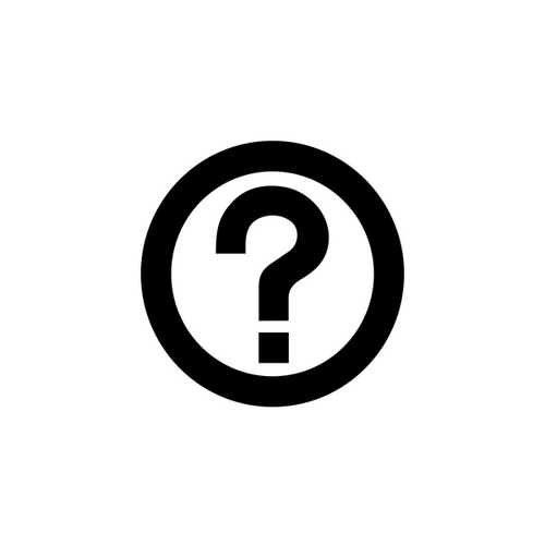 Question mark inside circle icon
