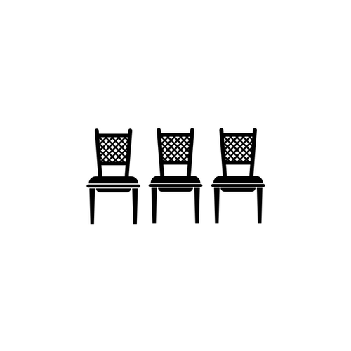 Three chairs icon