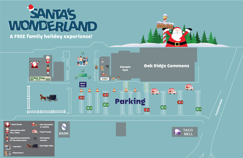 Santa's Wonderland Map of the Event