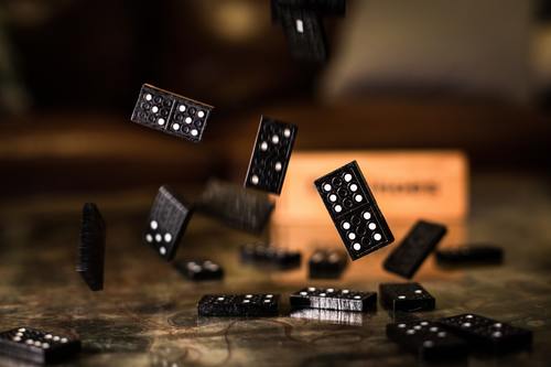 Dominoes falling