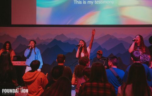 Youth service led by student worship team.