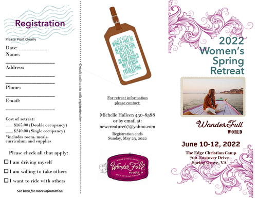 Side 1 - Retreat Brochure