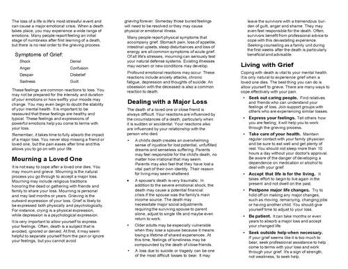 Dealing with grief side 2