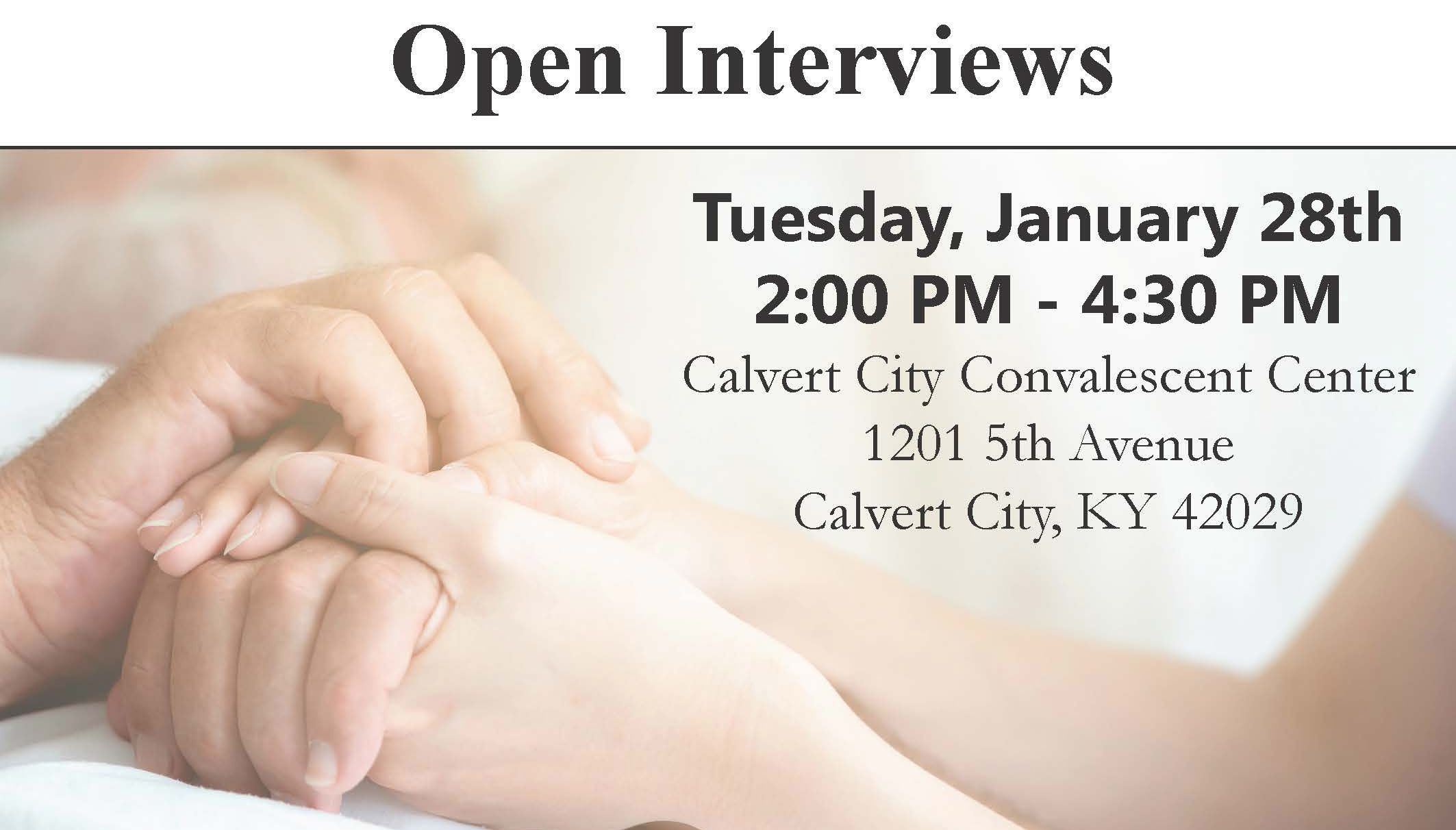 Calvert City Convalescent Center Hiring Event West Kentucky Workforce