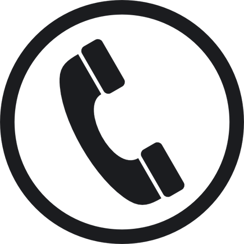 black telephone icon
