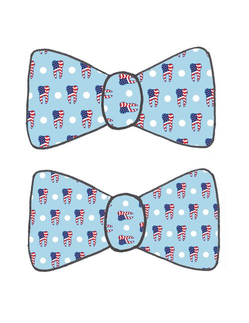 ada bow tie light blue