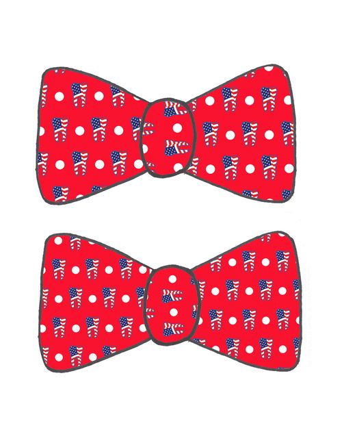 red ada bow ties