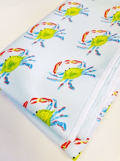 crab fleece blanket