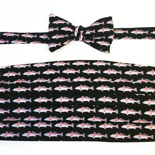 fish cummerbund set, spottail