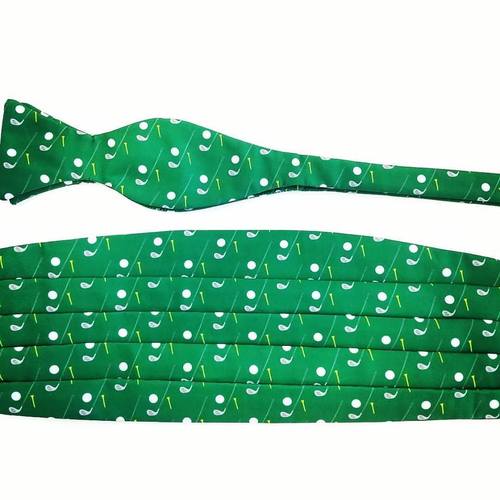 gold cummerbund set