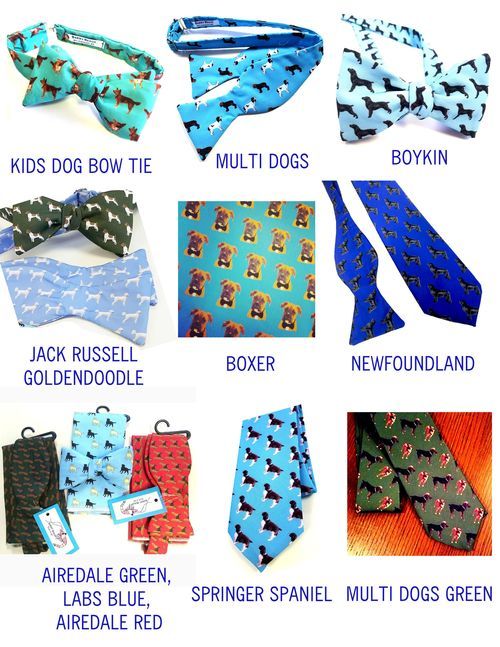 bow ties with dogs on them