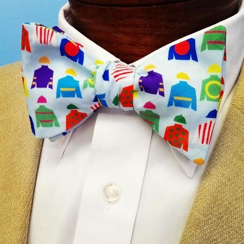 jockey silks bow tie