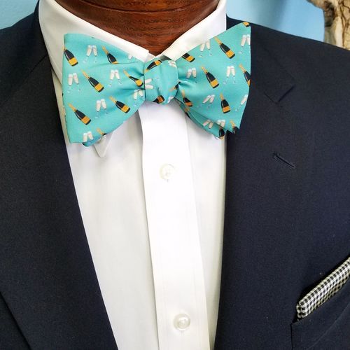 champagne bow tie