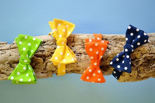 polka dot bow ties