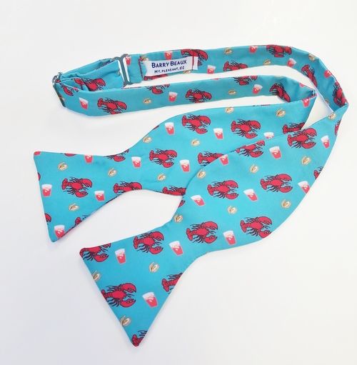 Lobster, clams and rum punch bow tie