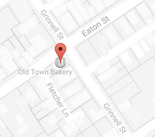 Image of Old Town Bakery location. Corner of Grinnell Street and Eaton Street in Key West, FL.