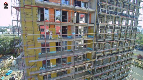 centar zvonimir z4, tehnika, zagreb, fasada
