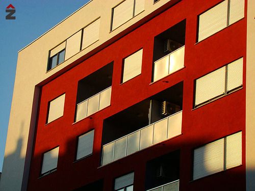 centar zvonimir, Zagreb, Tehnika, fasada