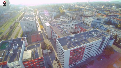 centar zvonimir, Zagreb, Tehnika, fasada