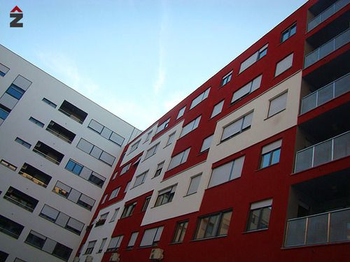 centar zvonimir, Zagreb, Tehnika, fasada