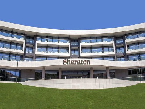 hotel sheraton, tehnika, fasada