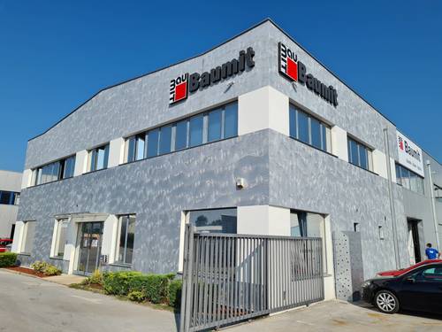 baumit skladište, centrala, dekorativna tehnika, Caparol, Baumit, ETICS fasada