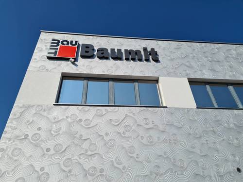 baumit skladište, centrala, dekorativna tehnika, Caparol, Baumit, ETICS fasada