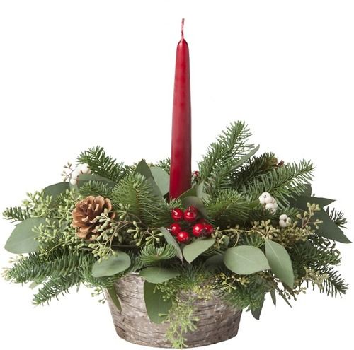 Eucalyptus & Berry Centerpiece