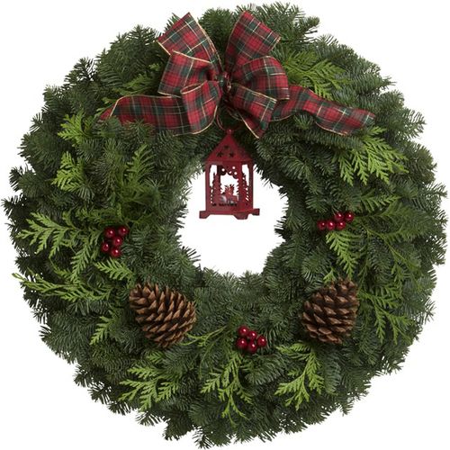 Vintage Lantern Wreath